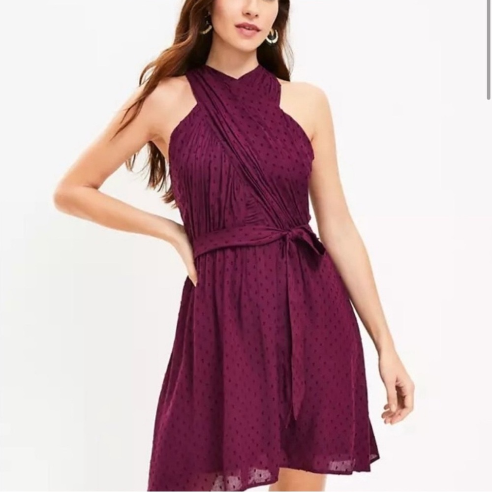 LOFT NWT eyelet cross front dress size 2